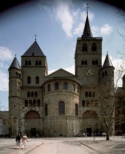 Uitzicht op de kathedraal van Trier door German School