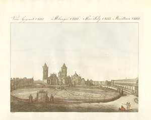 Uitzicht op de Grote Plaza van Mexico-Stad in Amerika