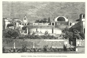 Villa van de Romeinse keizer Hadrianus, Tivoli, Italië door German School