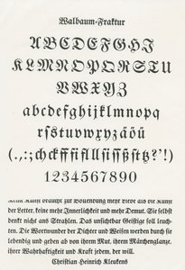 Walbaum Fraktur door German School