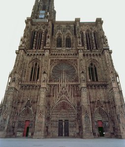 Westgevel van de Straatsburg Kathedraal, begonnen 1277 door German School