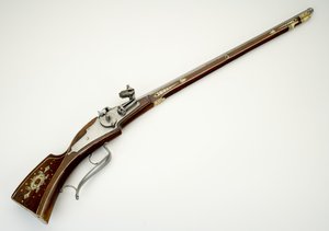 Wheellock-karabijn voor de persoonlijke garde (Trabanten) van Wolf Dietrich von Raitenau, prins-bisschop van Salzburg, c.1590 door German School