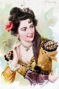 Zerline uit de opera Don Giovanni door Wolfgang Amadeus Mozart (1756-91), c.1900 door German School