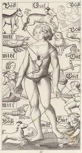 Zodiakman. Illustratie voor Bilder-Atlas (gravure) door German School