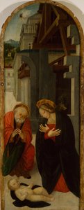 Aanbidding van het Kind Jezus door Gerolamo Giovenone