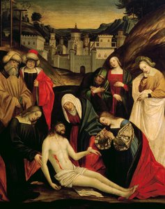 Rouw om dode Christus, ca. 1520 door Gerolamo Giovenone