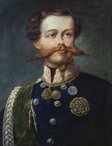 Portret van Victor Emmanuel II (1820-1878), Koning van Italië, door Gerolamo Induno
