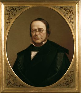 Portret van de Italiaanse politicus Camillo Benso, graaf van Cavour