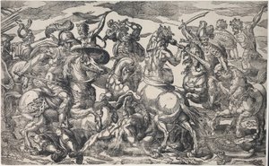 De strijd tussen de Lapithen en Centauren