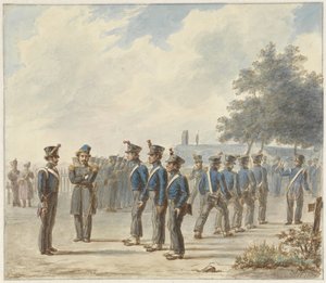 Plattelandsschutterij, 1830 door Gerret Jasink van de Poll