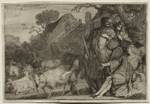 Een Engel Voorspelt de Geboorte van Abrahams Zoon, 1638 door Gerrit Claesz. Bleker