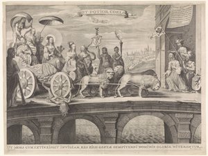 Allegorie op de verwelkoming van Königsmarck door Gerrit Gerritsz van Fenaem