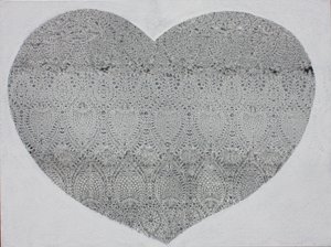 Hart sneeuw, 2023 (acryl op doek) door Gerrit Greve