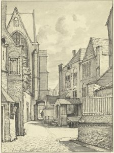De St. Janskerk of Grote Kerk te Gouda door Gerrit Lamberts
