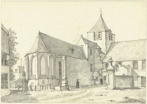 De kerk te Laeken bij Brussel door Gerrit Lamberts