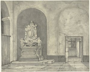 Grafmonument van Balth. Fredericus von Stosch in de Janskerk te Utrecht door Gerrit Lamberts