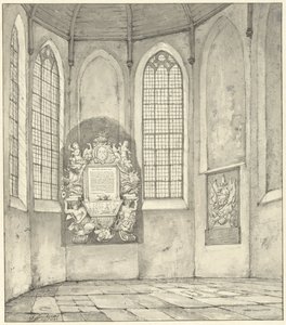 Tombe van Anthony Pieterson in de kerk te Monster door Gerrit Lamberts