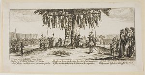 De ophanging, plaat elf uit De grote ellende van de oorlog