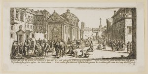Het ziekenhuis, plaat vijftien uit De grote ellende van de oorlog door Gerrit Lucasz van Schagen