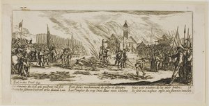 De brandstapel, plaat dertien uit De grote ellende van de oorlog