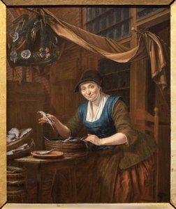 De visverkoper door Gerrit Zegelaar