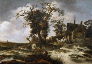 De herberg aan de rand van de duinen door Gerrit van Hees