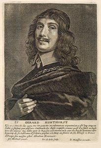 Zelfportret, gegraveerd door Johannes Meyssens (1612-70)
