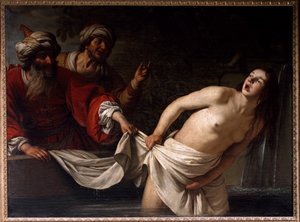 Suzanne in het bad