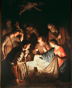 De Aanbidding van de Herders door Gerrit van Honthorst