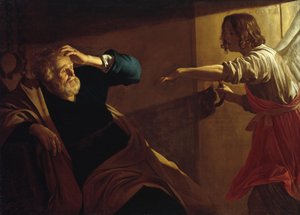 Die Befreiung des Heiligen Petrus door Gerrit van Honthorst