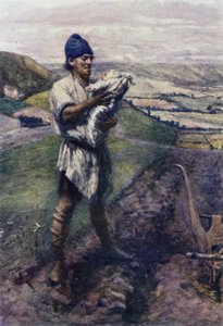 "In een gegroefd veld vond de Ploeger jou" door Gertrude E. Demain (after) Hammond