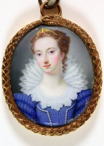Een dame genaamd Elizabeth Robinson, mevrouw Montagu door Gervase (attr.to) Spencer