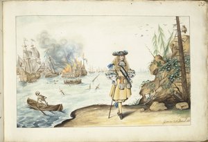 Moses op de kust bij Harwich door Gesina ter Borch (signed by artist)