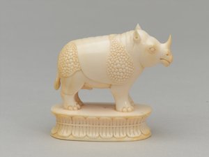 Witte loper, schaakstuk, India, circa 1820 door Geskel Saloman