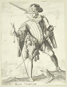 Soldaat met haakbus (arkebus)