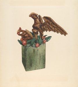 Eekhoorn en adelaar, ca. 1939 door Giacinto Capelli