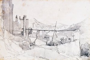 Capri vanaf de trappen naar Anacapri