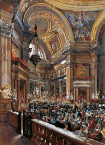 Interieur van de kapel van de Schat van St. Januarius (Schat van San Gennaro)