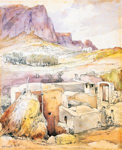 Landelijk huis aan de voet van de Monte Solaro door Giacinto Gigante