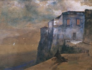 Huis van Torquato Tasso in Sorrento door Giacinto Gigante