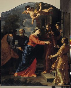 De Visitatie. De Maagd Maria bezoekt Elisabeth
