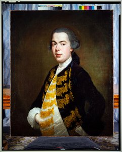 Halflang portret van een jonge man, ca. 1750 door Giacomo (1698 1767) Ceruti