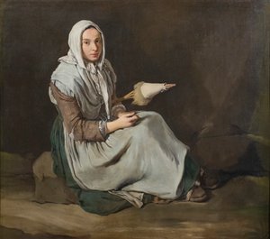 De spinster door Giacomo (1698 1767) Ceruti