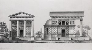Kerkontwerp voor de familie Tutomlin door Giacomo Antonio Domenico Quarenghi