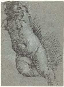 Studie van een zwevende putto