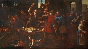 De vechtpartij door Giacomo Francesco Cipper