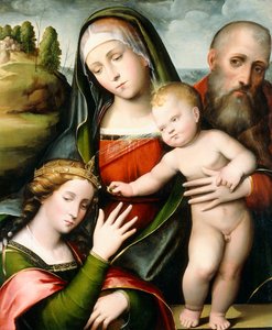 Het Mystieke Huwelijk van Sint Catharina door Giacomo Francia