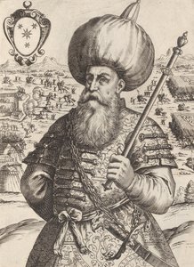 Sinan Bassa, Cap. Generaal van het Leger van Maumet Impe. de Turken, 1596. door Giacomo Franco