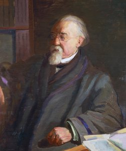 Portret van Cesare Lombroso (1835-1909), Italiaanse antropoloog en criminoloog, door Giacomo Grosso (1860-1938)