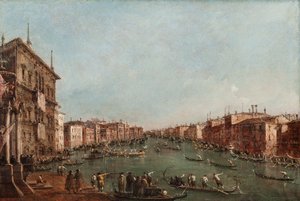 Een regatta op het Canal Grande, Venetië door Giacomo Guardi